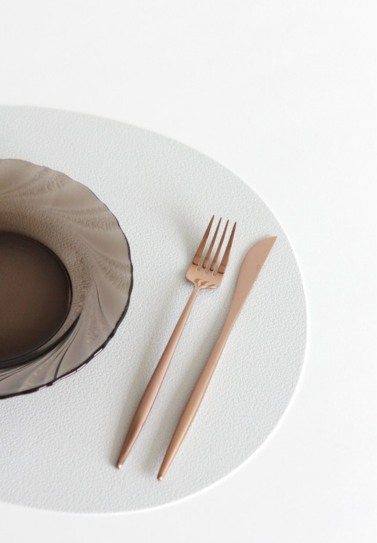 韓国製 - ローズゴールドカトラリーセット