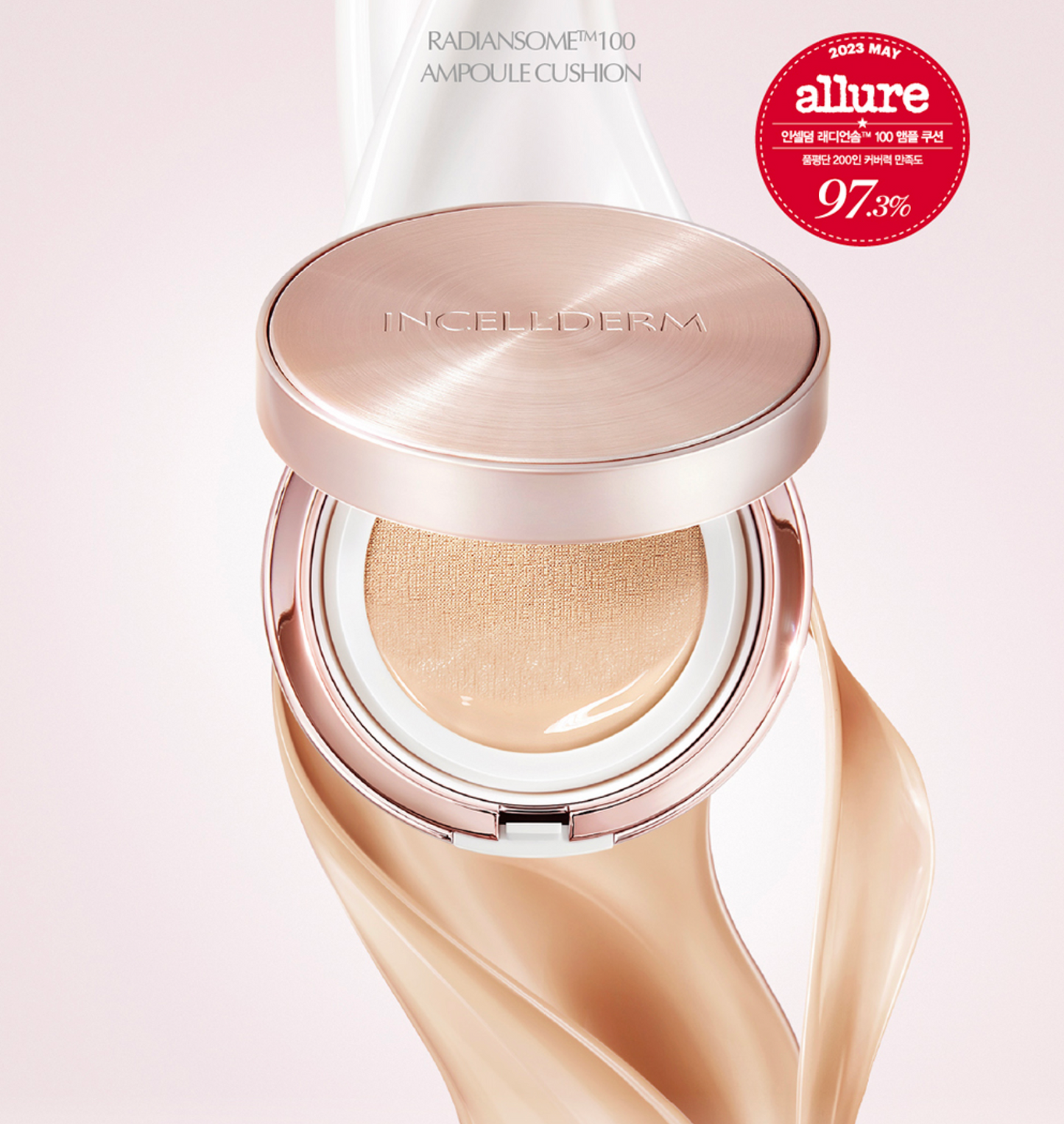 クッションファンデーション3点セット_インセルダムRADIANSOME 100 AMPOULE CUSHION SPF50+ PA++++ 21 LIGHT BEIGE